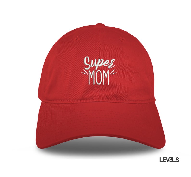 Super Mom Dad Hat Embroidered Baseball Cap Adjustable Buckle