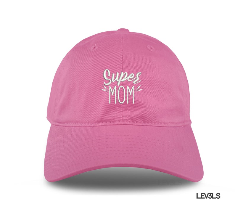 Super Mom Dad Hat Embroidered Baseball Cap Adjustable Buckle