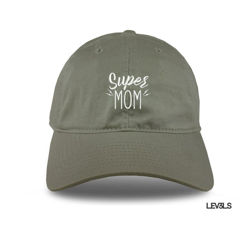 Super Mom Dad Hat Embroidered Baseball Cap Adjustable Buckle