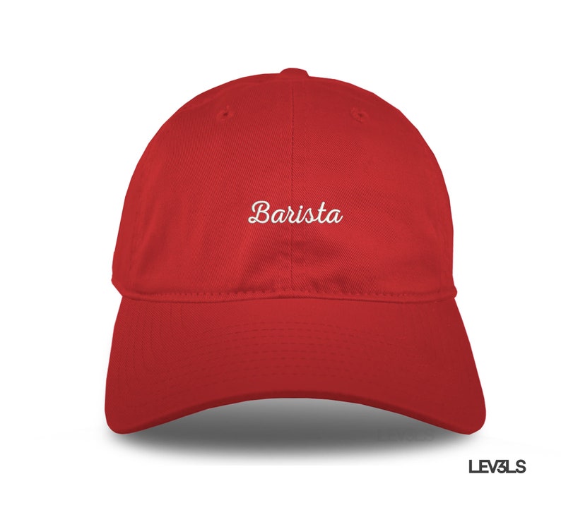 Barista Low Profile Embroidered Baseball Unisex Cap / Coffee Lover Dad Hat / Coffee Culture