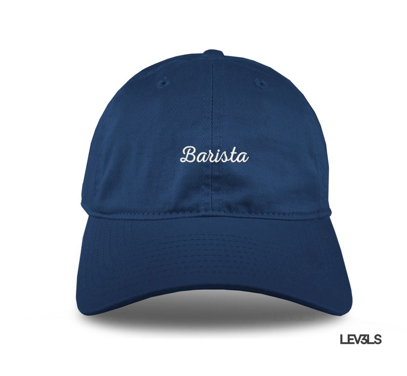 Barista Low Profile Embroidered Baseball Unisex Cap / Coffee Lover Dad Hat / Coffee Culture