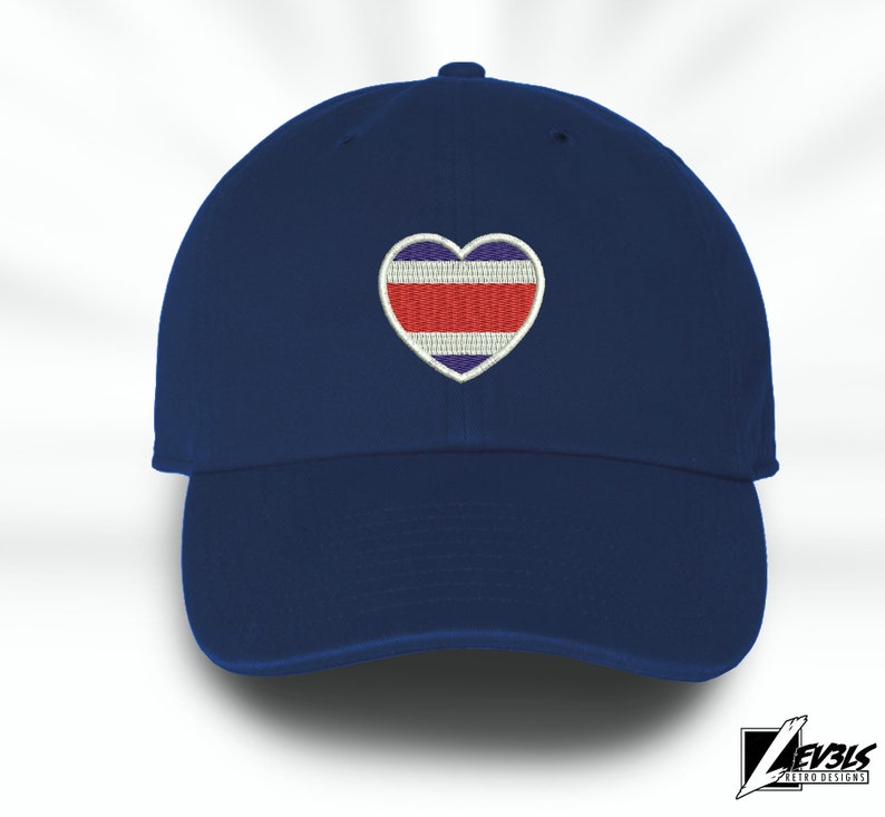 Costa Rica Love Embroidered Baseball Unisex Cap Flag Heart Tico Love