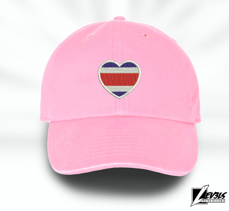 Costa Rica Love Embroidered Baseball Unisex Cap Flag Heart Tico Love