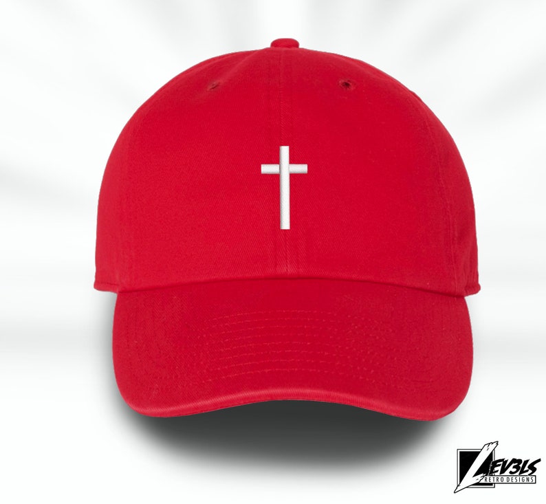 Embroidered Christian Cross Adjustable Baseball Cap Dad Hat Jesus Is Lord