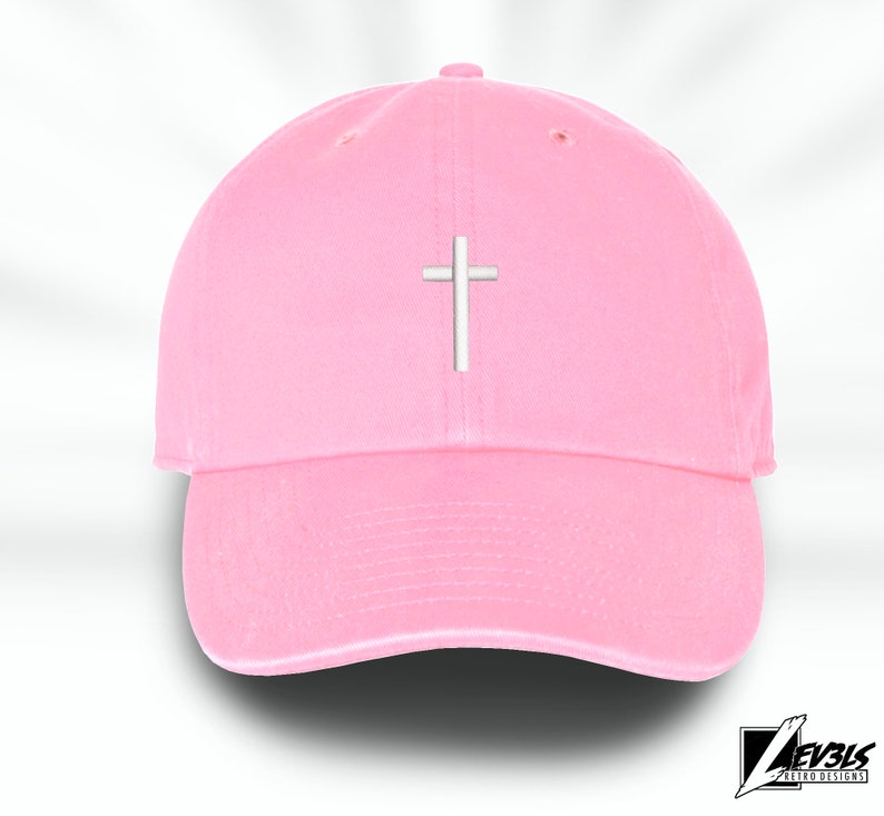 Embroidered Christian Cross Adjustable Baseball Cap Dad Hat Jesus Is Lord