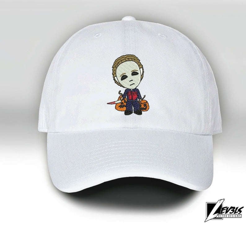 Little killer Mike Embroidered Halloween Baseball Cap Adjustable Buckle horror Dad Hat