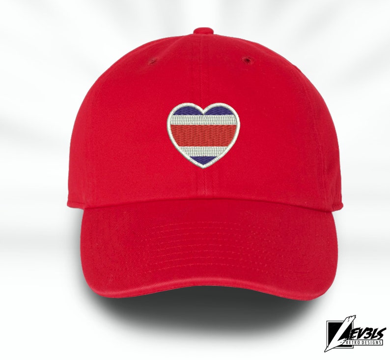 Costa Rica Love Embroidered Baseball Unisex Cap Flag Heart Tico Love