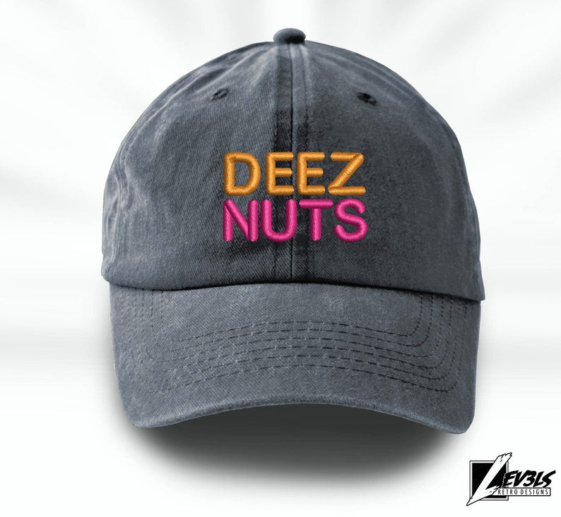 DEEZ NUTS Embroidered Dad Hat - Adjustable Baseball Cap