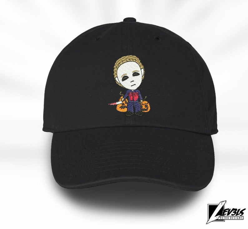 Little killer Mike Embroidered Halloween Baseball Cap Adjustable Buckle horror Dad Hat