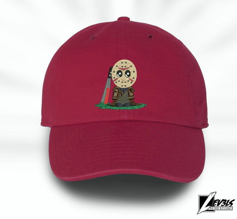 Little killer Jay Embroidered Halloween Baseball Cap Adjustable Buckle horror Dad Hat