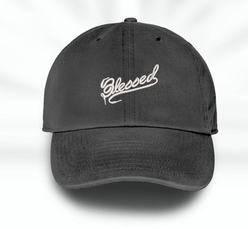 Blessed Shoe Lace Logo Embroidered Sneaker Head Low Profile Unstructured Baseball Cap