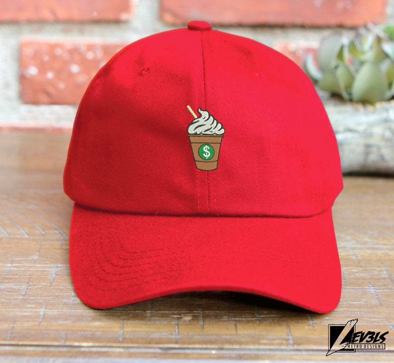 Frappé Coffee Lover Embroidered Unstructured Baseball Cap
