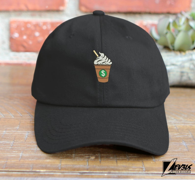 Frappé Coffee Lover Embroidered Unstructured Baseball Cap