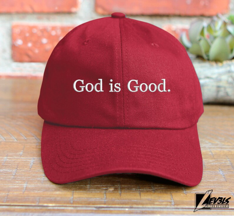 God Is Good Embroidered Low Profile Adjustable Baseball Cap Dad Hat Jesus Is Lord