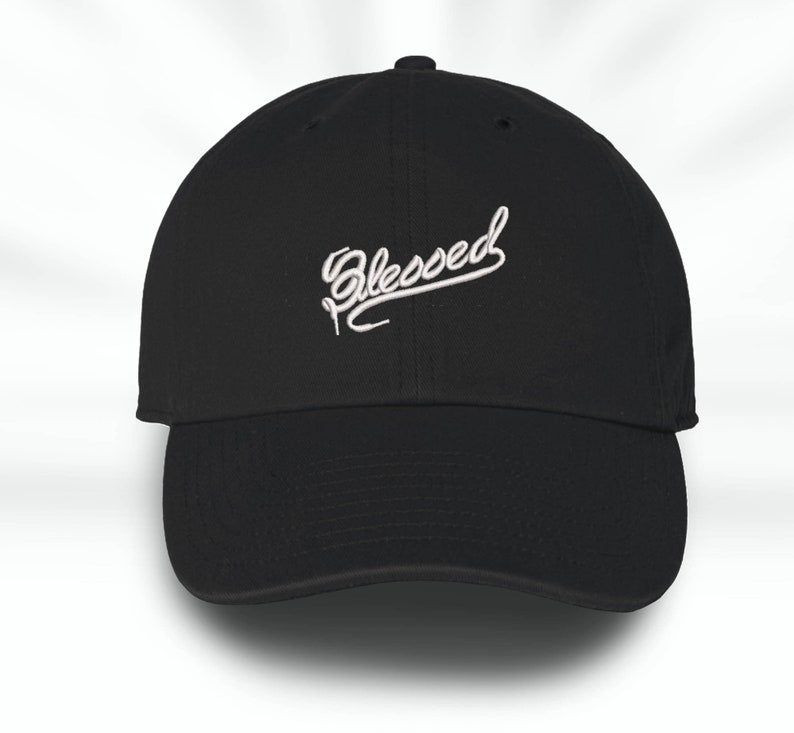 Blessed Shoe Lace Logo Embroidered Sneaker Head Low Profile Unstructured Baseball Cap