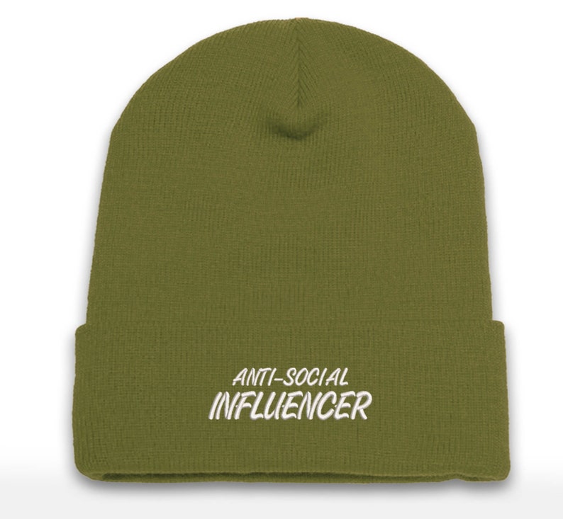 Anti-Social Influencer Beanie Cap | Introvert | Cuffed Beanie | I'm Ready to go Home Now!