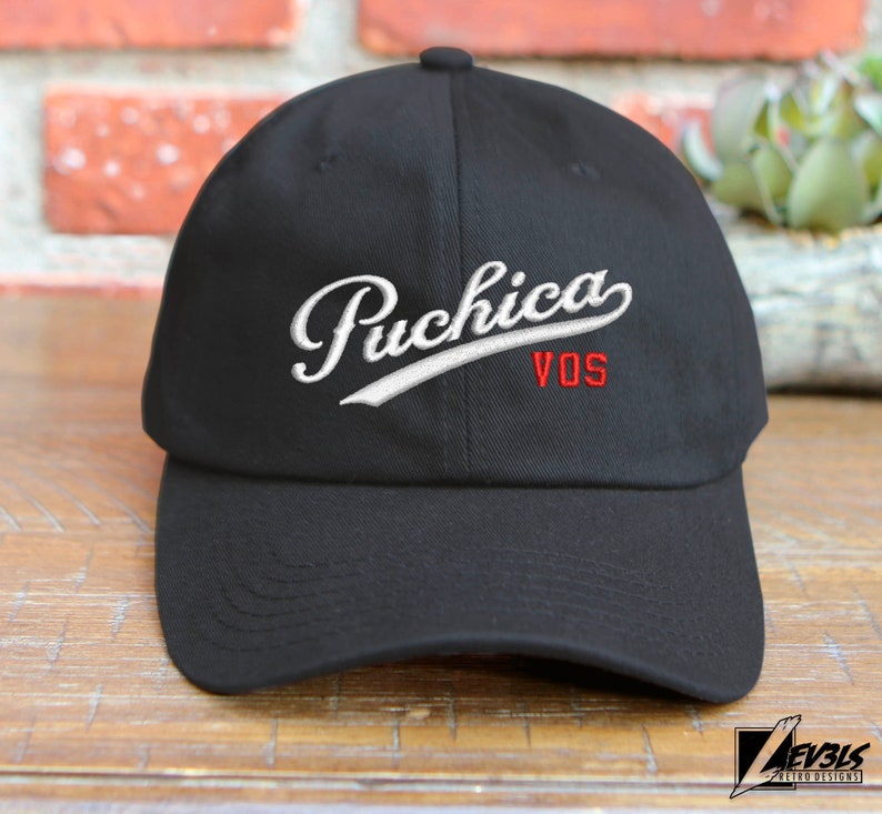 Puchica Vos Embroidered Baseball Cap | Adjustable Buckle | Dad Hat | Guatemala Love | Amor Chapin