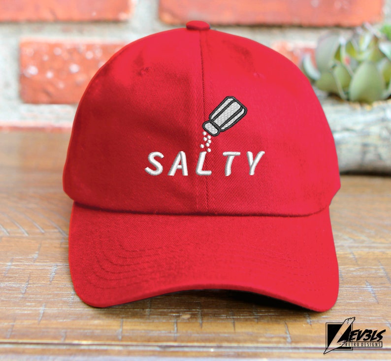 Salty Embroidered Cotton Baseball Cap - Adjustable Dad Hat