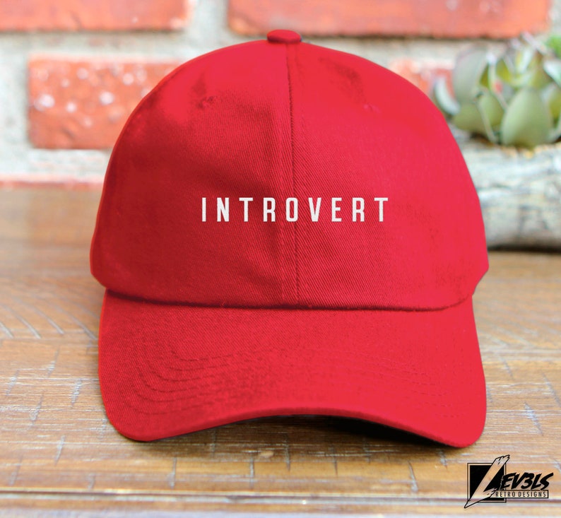 Introvert Embroidered Low Profile Baseball Cap | Socially Selective | Dad Hat | I'm Ok