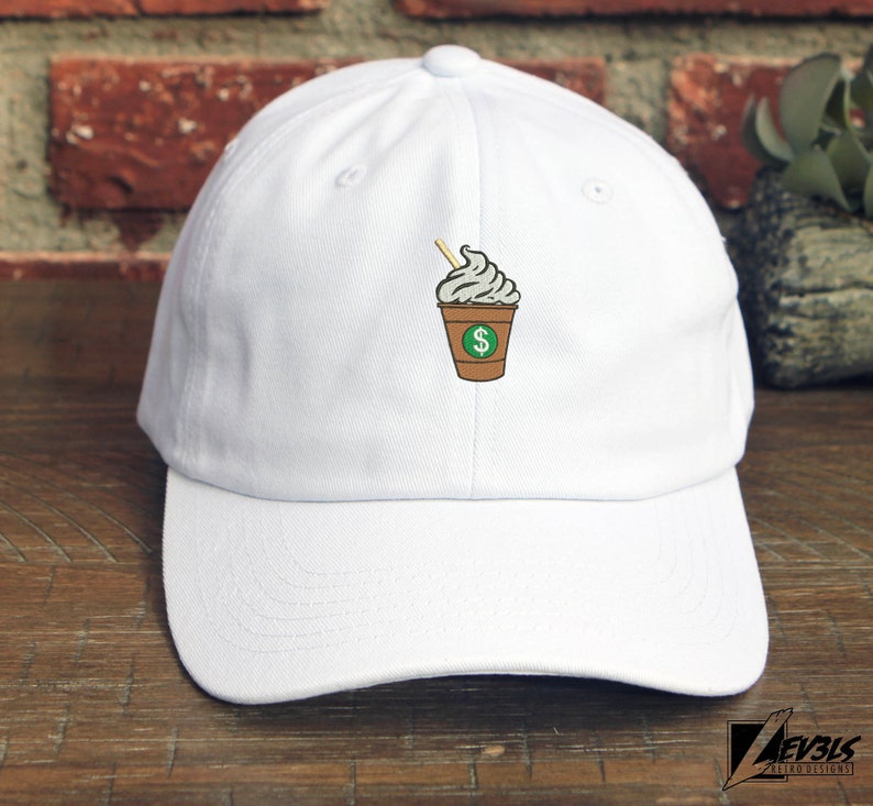 Frappé Coffee Lover Embroidered Unstructured Baseball Cap