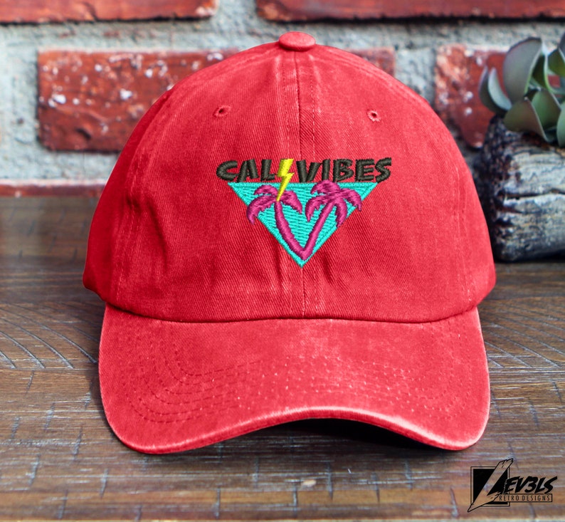 Cali Vibes Embroidered Baseball Cap: Low Profile Dad Hat
