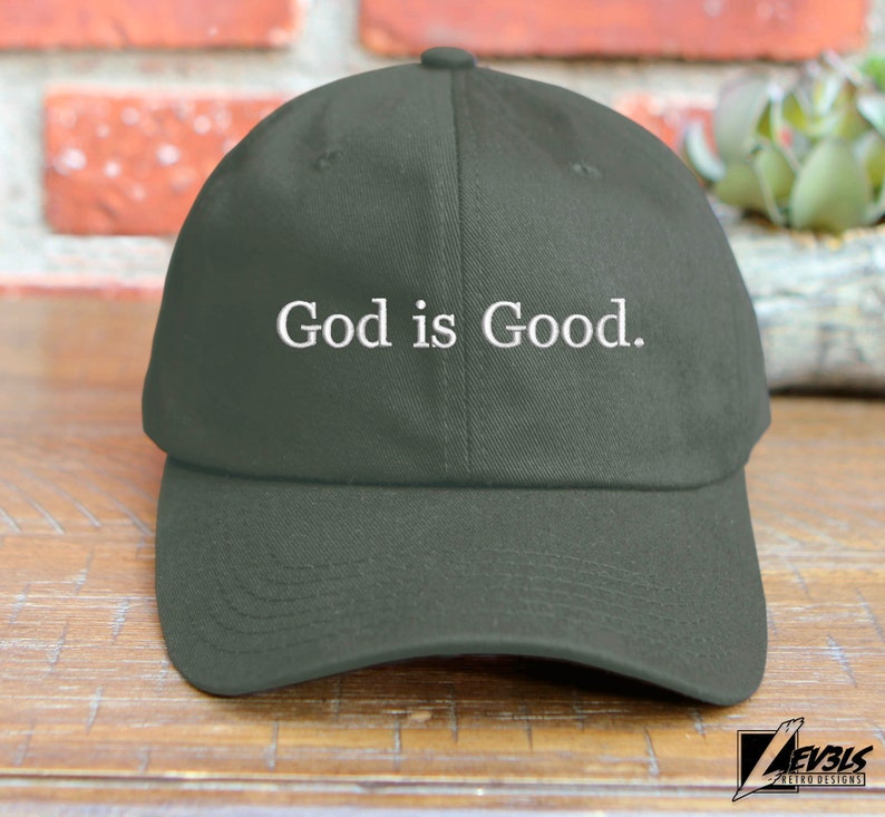 God Is Good Embroidered Low Profile Adjustable Baseball Cap Dad Hat Jesus Is Lord