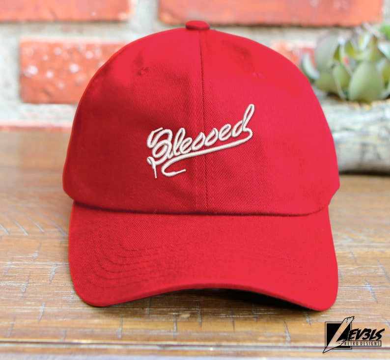 Blessed Shoe Lace Logo Embroidered Sneaker Head Low Profile Unstructured Baseball Cap