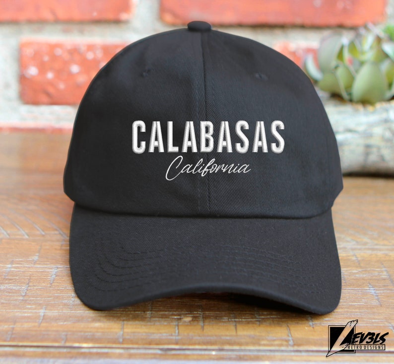 CALABASAS CALIFORNIA Embroidered Adjustable Baseball Cap Wealthiest City In The US Dad Hat