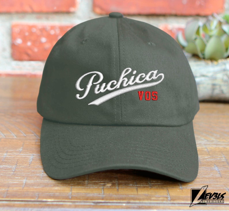 Puchica Vos Embroidered Baseball Cap | Adjustable Buckle | Dad Hat | Guatemala Love | Amor Chapin