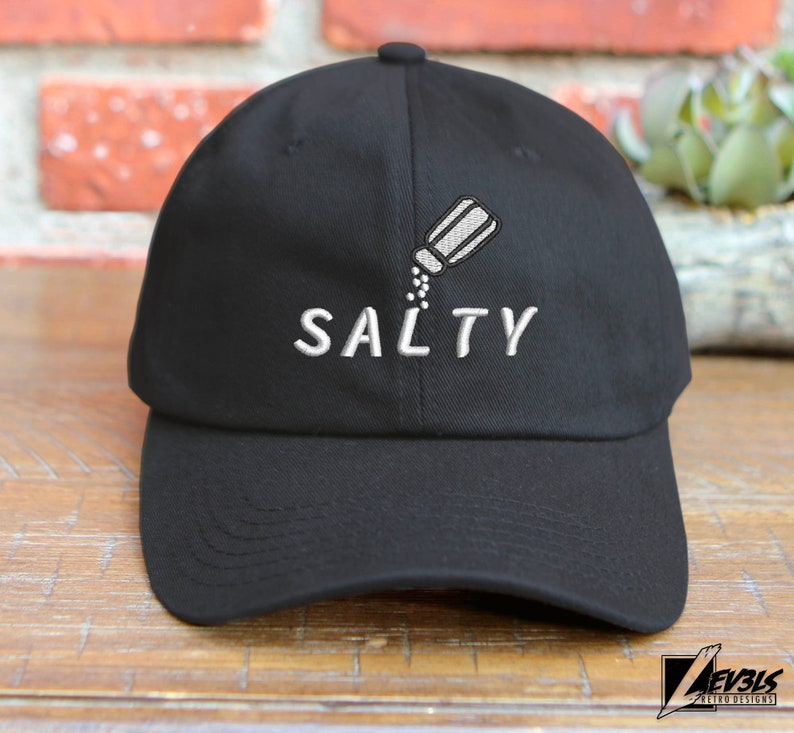Salty Embroidered Cotton Baseball Cap - Adjustable Dad Hat