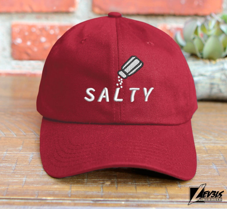 Salty Embroidered Cotton Baseball Cap - Adjustable Dad Hat