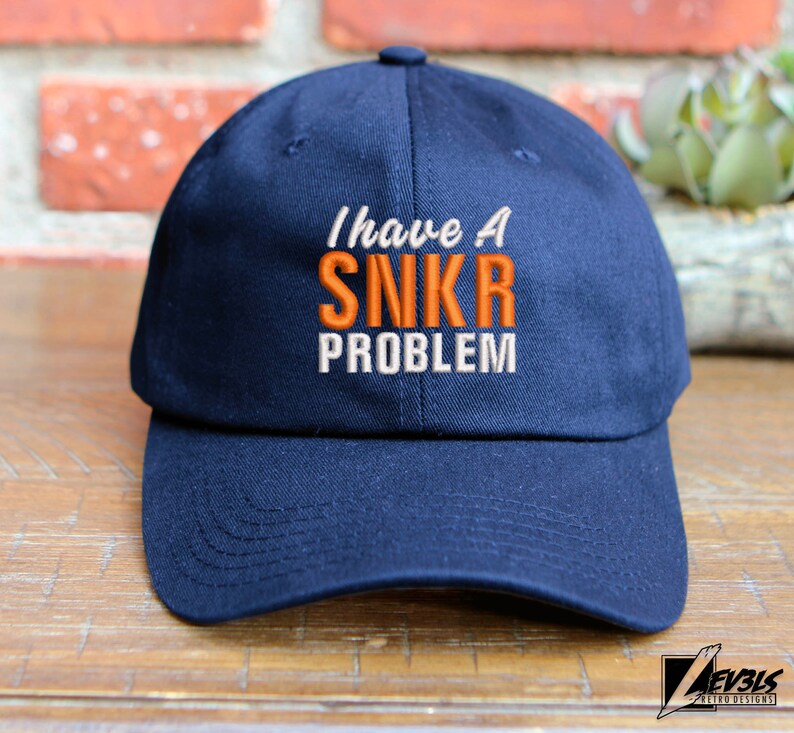 Embroidered "SNKR Problem" Baseball Cap - Sneakerhead Gift