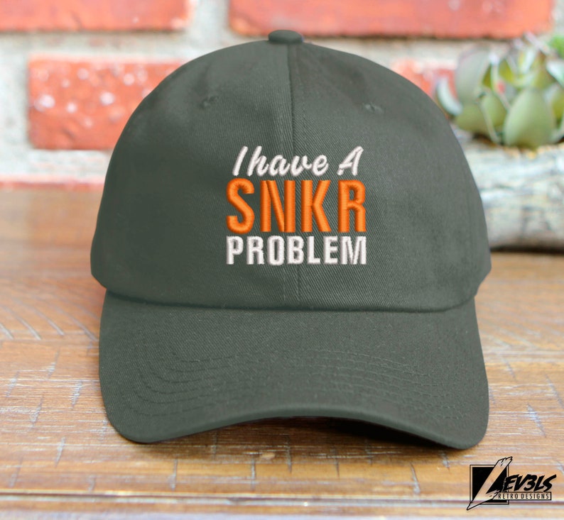 Embroidered "SNKR Problem" Baseball Cap - Sneakerhead Gift
