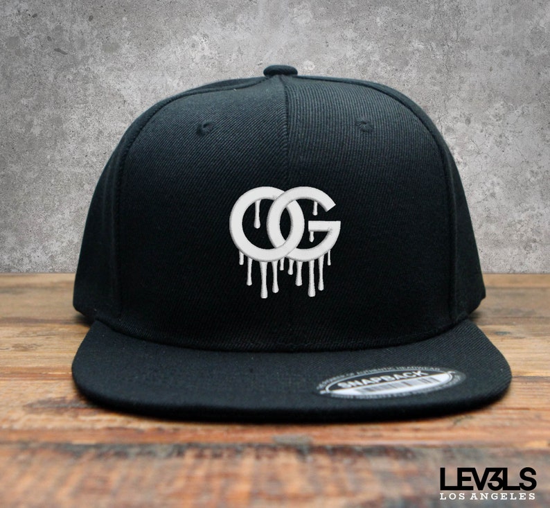 OG Dripping Embroidered Snapback Cap | Gym Cap | Graffiti Drips | Original