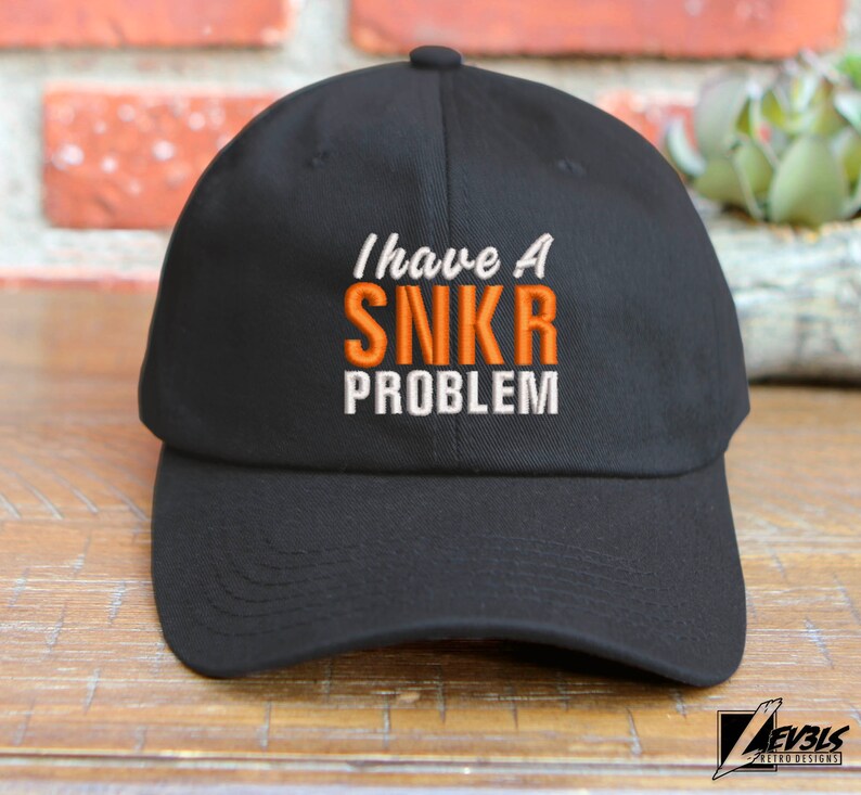 Embroidered "SNKR Problem" Baseball Cap - Sneakerhead Gift