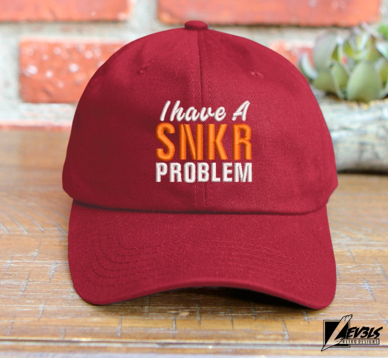 Embroidered "SNKR Problem" Baseball Cap - Sneakerhead Gift