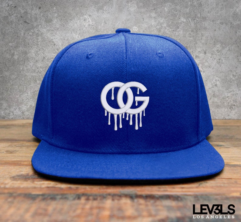 OG Dripping Embroidered Snapback Cap | Gym Cap | Graffiti Drips | Original