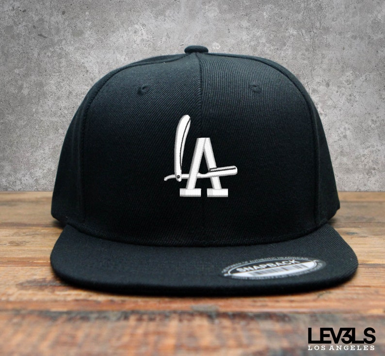 LA Barbers Embroidered Snapback Cap | Barber Shop Cap