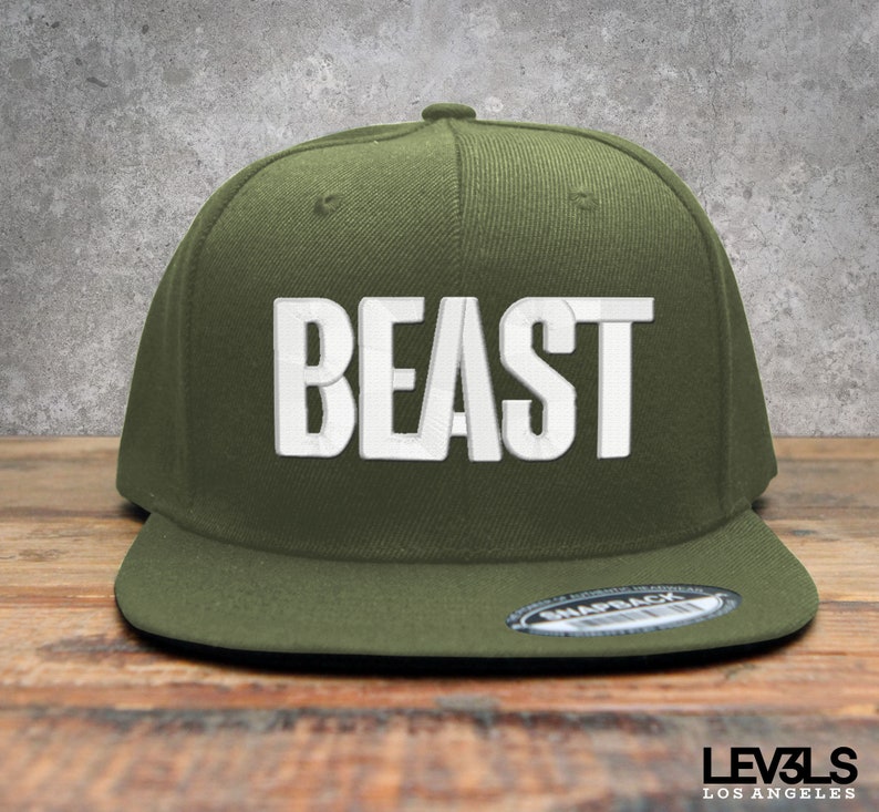 BEAST Embroidered Snapback Baseball Cap