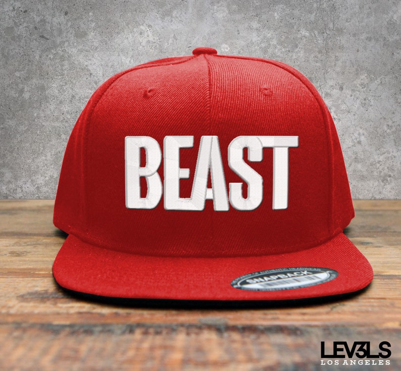 BEAST Embroidered Snapback Baseball Cap