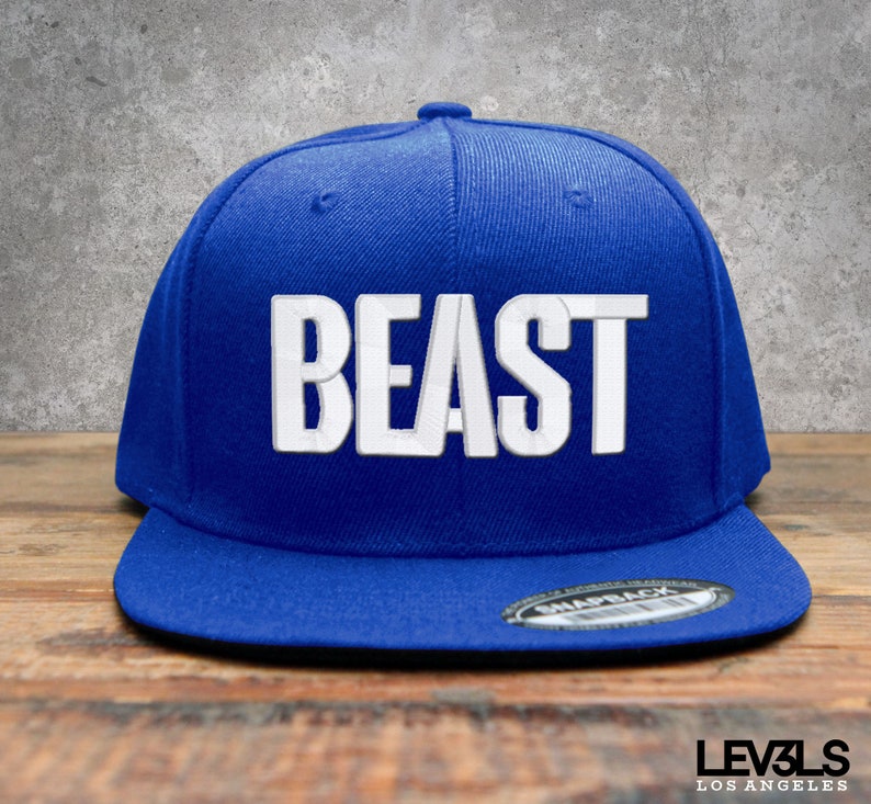 BEAST Embroidered Snapback Baseball Cap