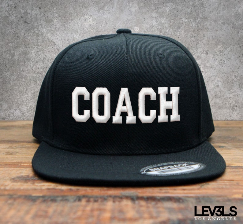 Embroidered 'Coach' Snapback Baseball Cap