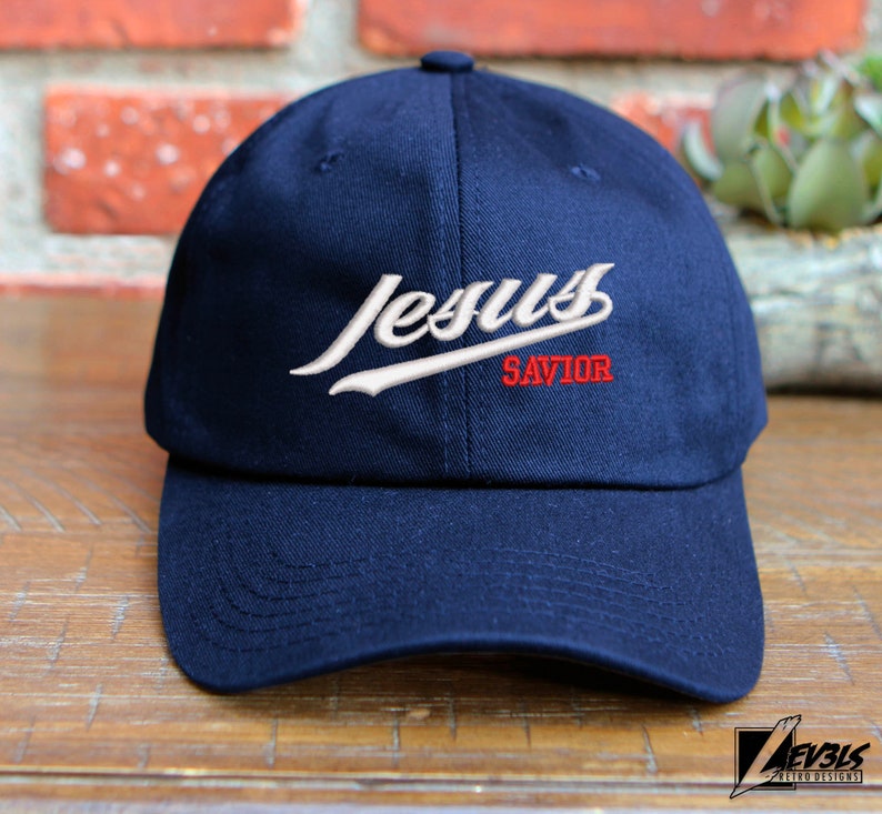 JESUS SAVIOR Embroidered Adjustable Low Profile Baseball Cap Dad Hat