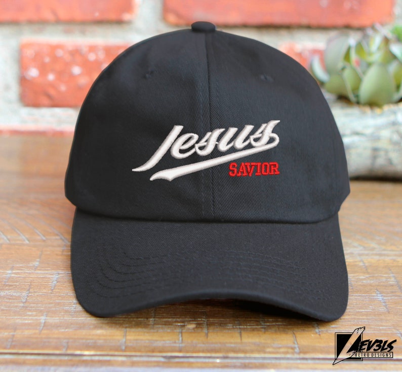 JESUS SAVIOR Embroidered Adjustable Low Profile Baseball Cap Dad Hat