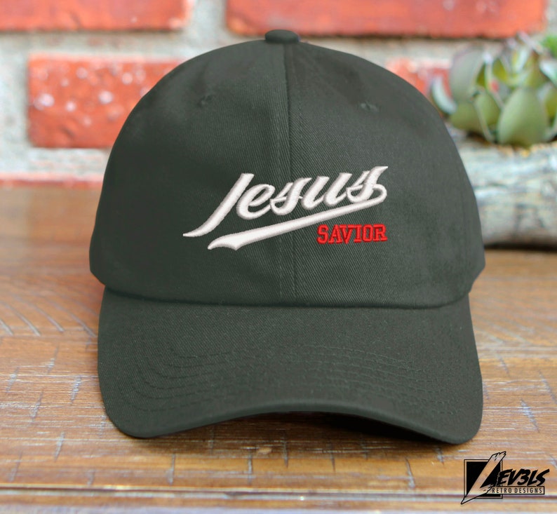 JESUS SAVIOR Embroidered Adjustable Low Profile Baseball Cap Dad Hat