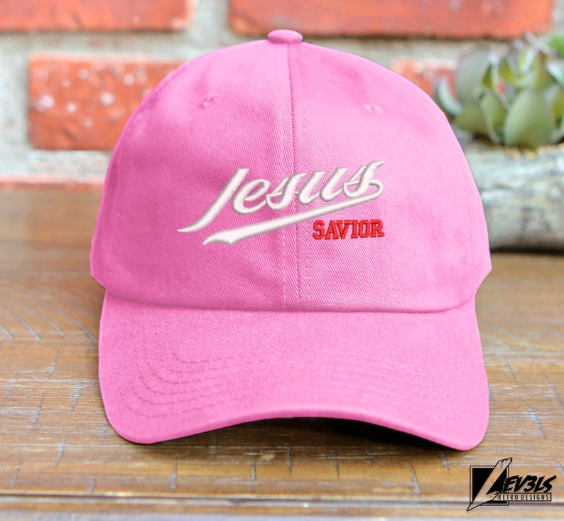 JESUS SAVIOR Embroidered Adjustable Low Profile Baseball Cap Dad Hat
