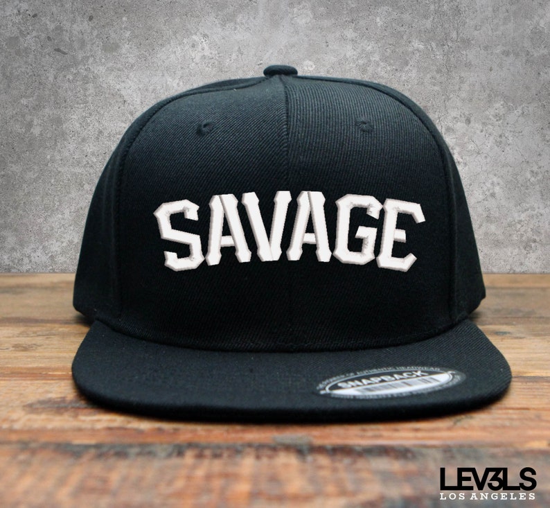 SAVAGE Embroidered Snapback Baseball Cap