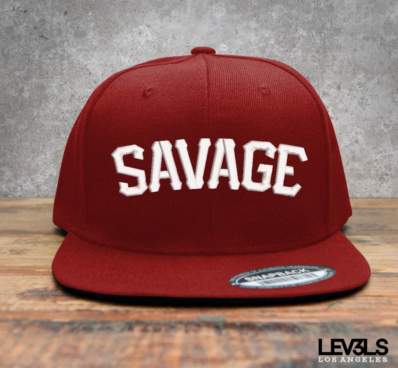 SAVAGE Embroidered Snapback Baseball Cap