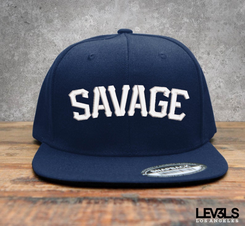 SAVAGE Embroidered Snapback Baseball Cap