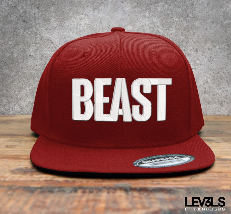 BEAST Embroidered Snapback Baseball Cap